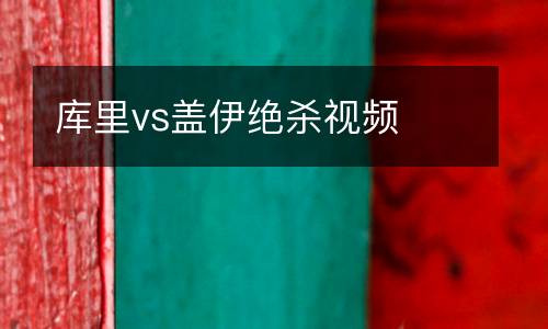 庫里vs蓋伊絕殺視頻